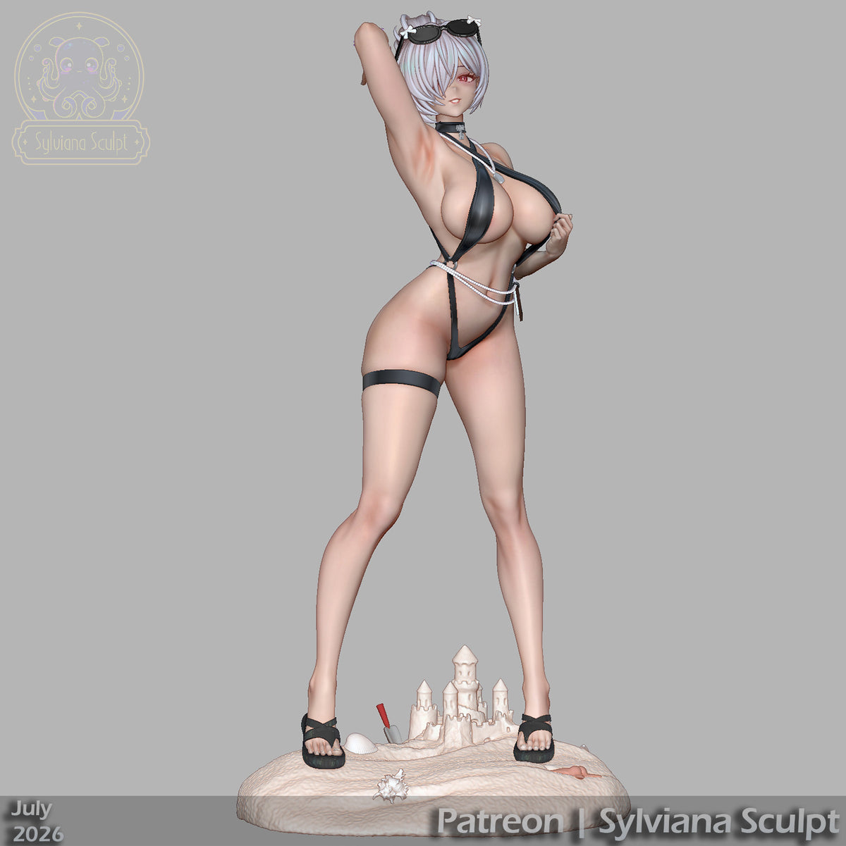 Bunny Glass Princess (Swimsuit) | Handcrafted Figure
