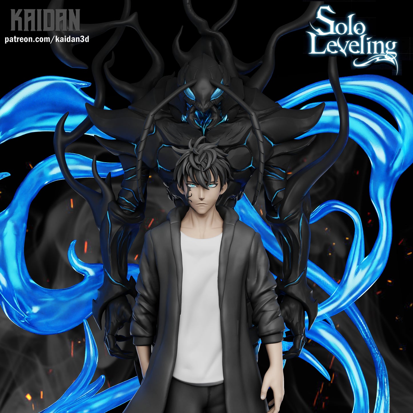 Sung Jin-Woo x Beru | Solo Leveling | Handcrafted Figure