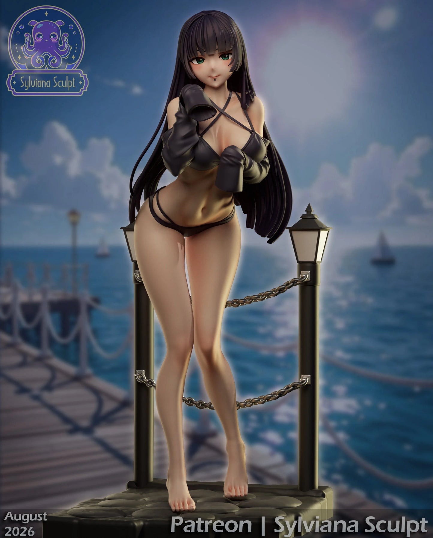 Gothic Bassist | Handcrafted Figure