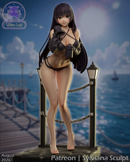 Gothic Bassist | Handcrafted Figure