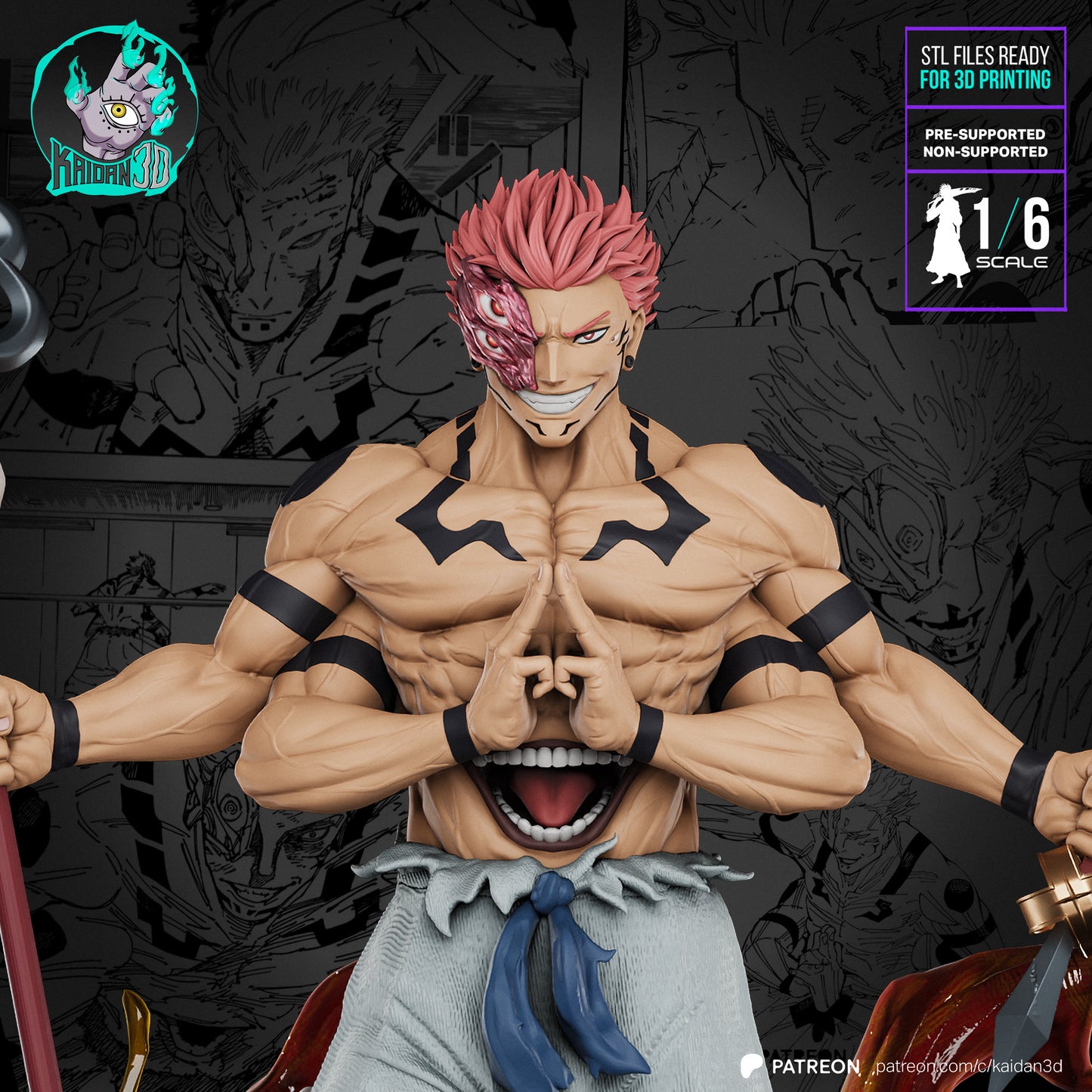 Ryomen Sukuna | Jujutsu Kaisen | Handcrafted Figure