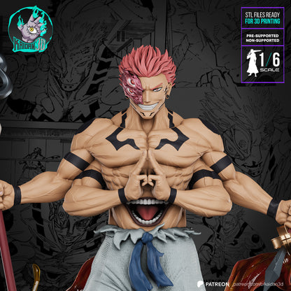 Ryomen Sukuna | Jujutsu Kaisen | Handcrafted Figure