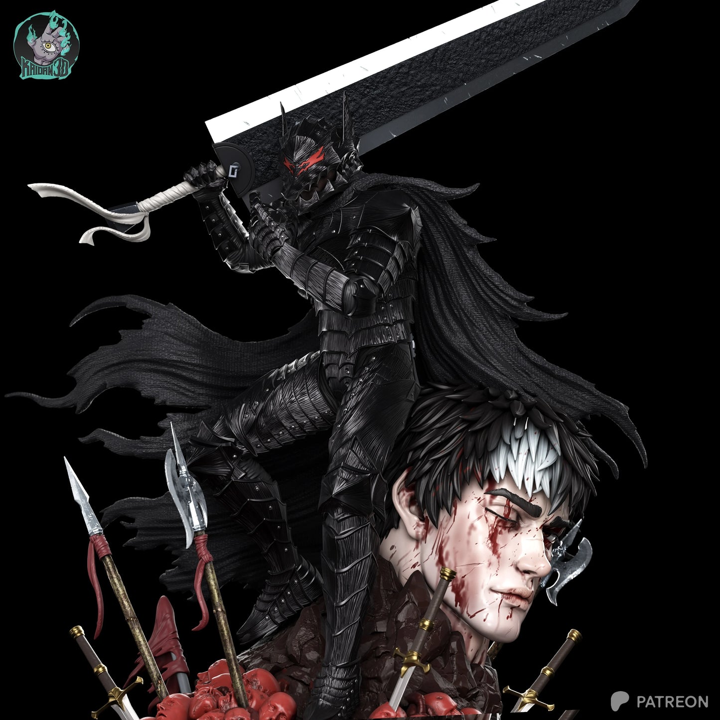 Guts Berserker Armor | Berserk | Handcrafted Figure