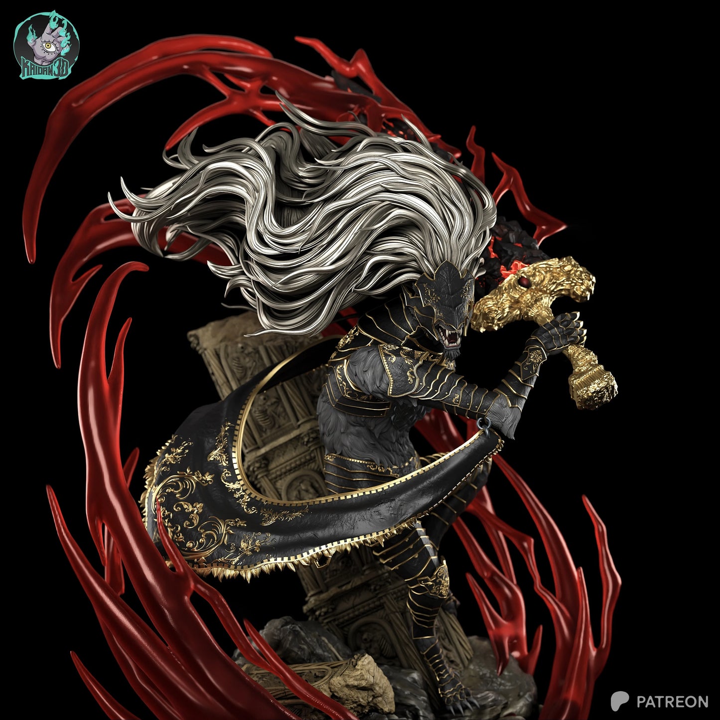 Maliketh The Black Blade | Elden Ring | Handcrafted Figure