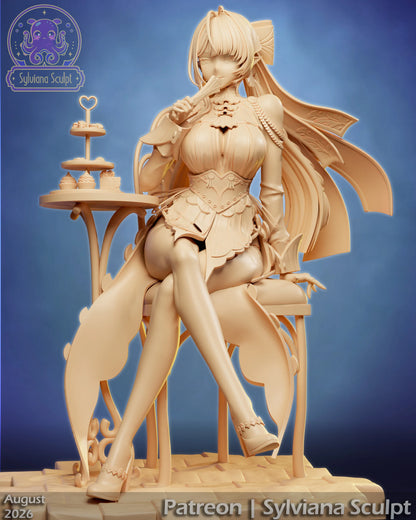 Crimson Scissor Maid | Handcrafted Figure