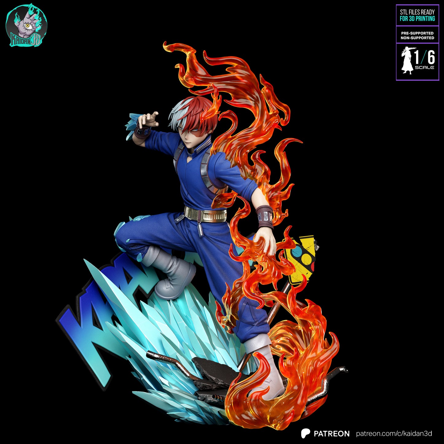 Shoto Todoroki | My Hero Academia | Handcrafted Figure