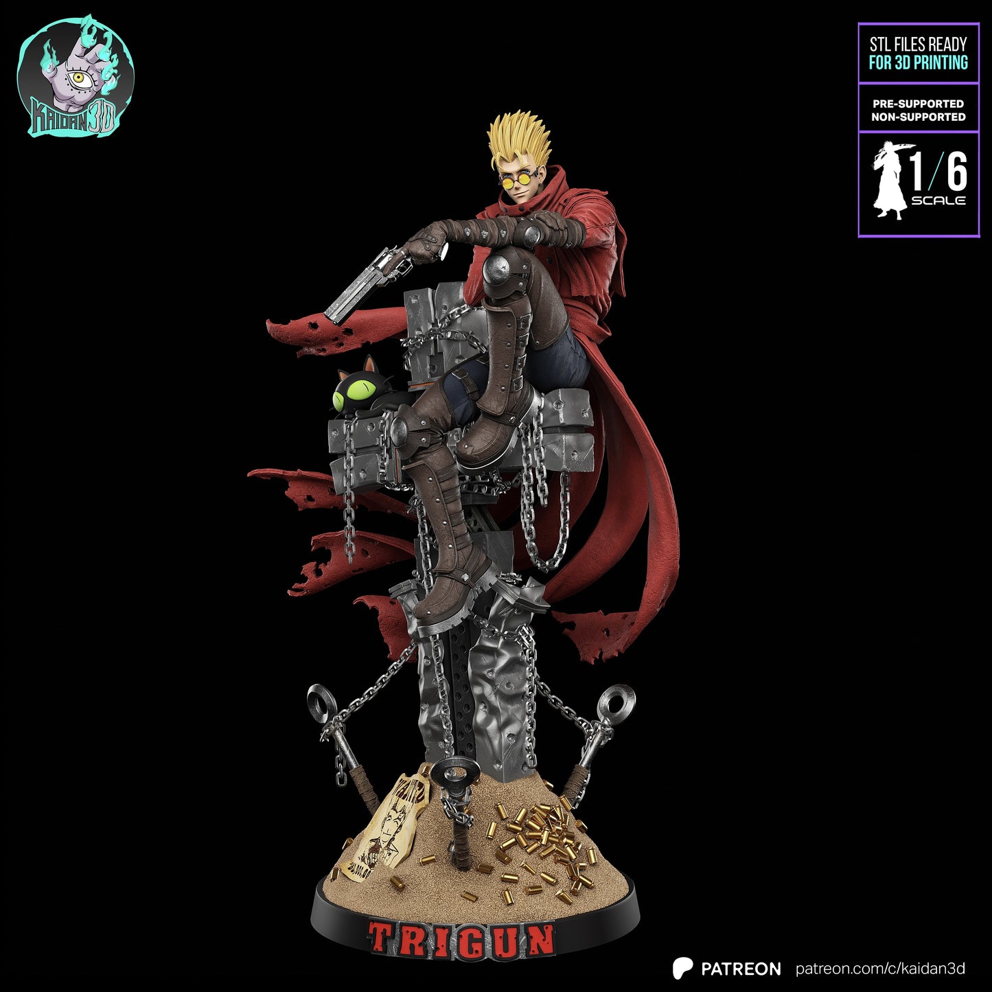 Vash the Stampede | Trigun | Handcrafted Figure