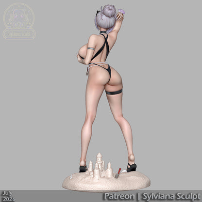 Bunny Glass Princess (Swimsuit) | Handcrafted Figure