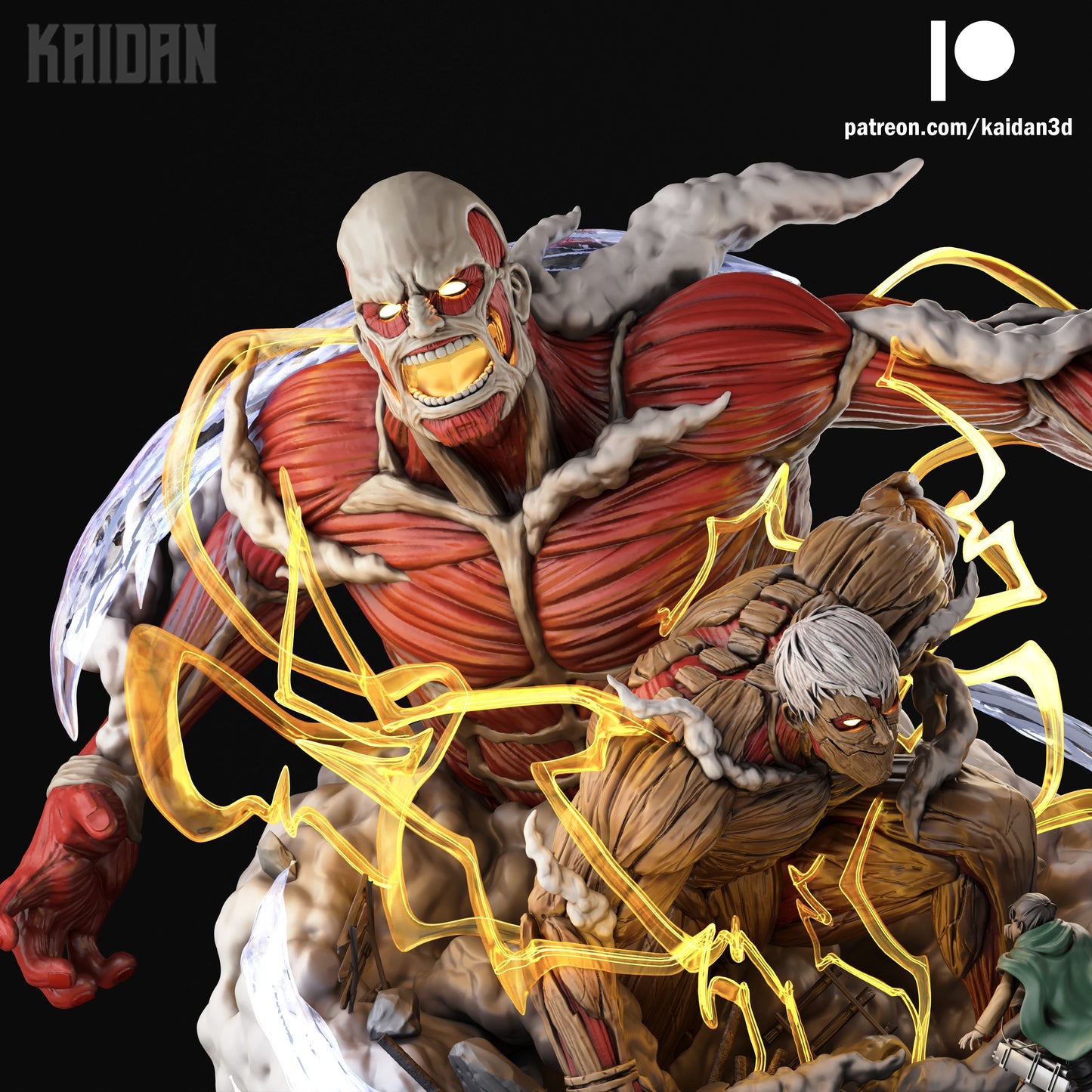 Armored Titan & Colossal Titan | Attack on Titan | Handcrafted Figure