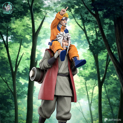Legendary Old Ninja and Young Student | Shinobi | Handcrafted Figure