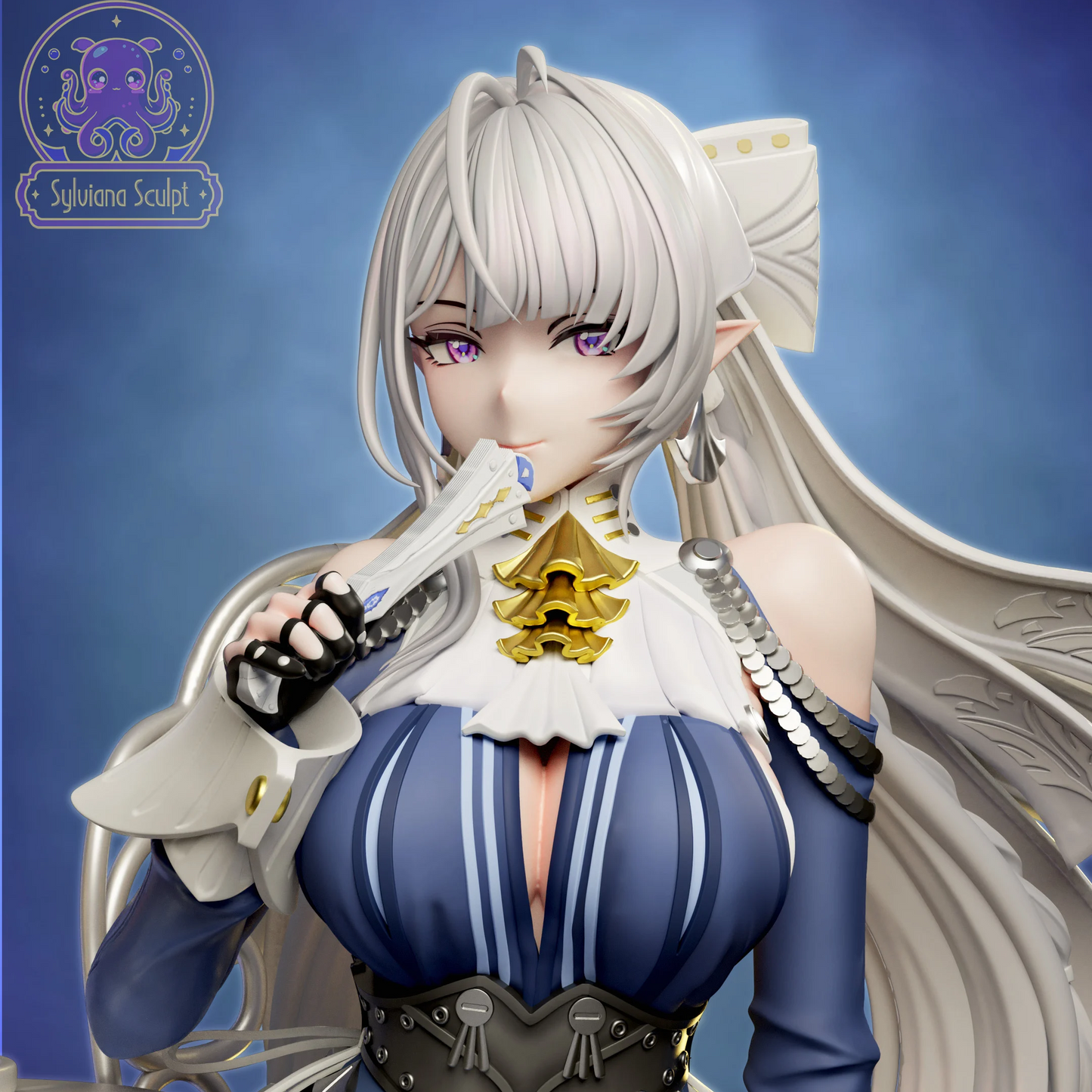 Crimson Scissor Maid | Handcrafted Figure
