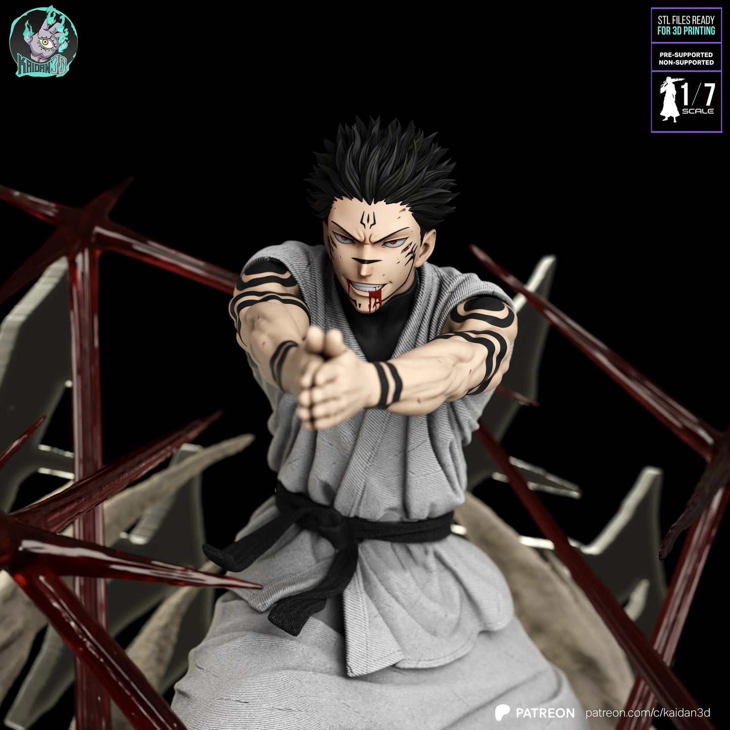 Sukuna Megumi's | Jujutsu Kaisen | Handcrafted Figure