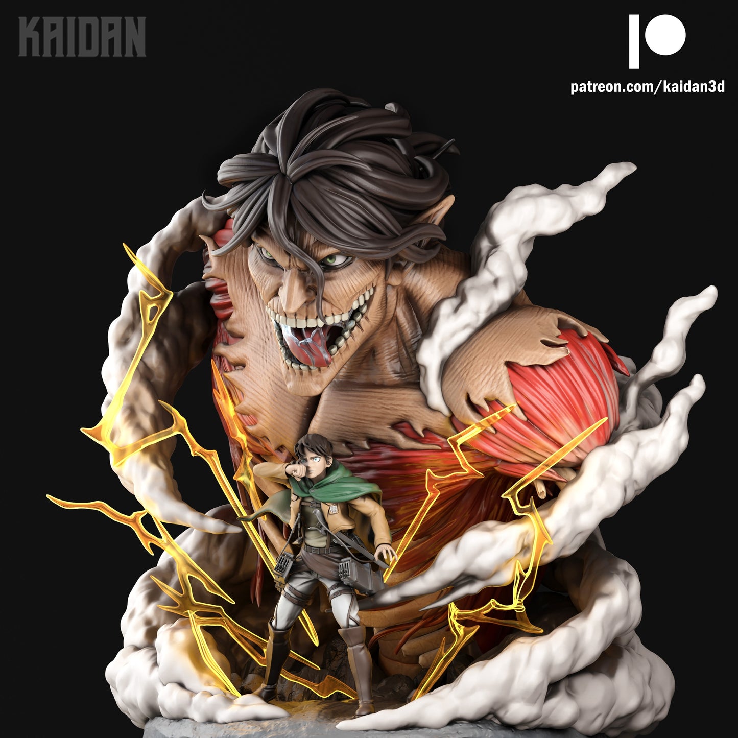 Attack Titan and Eren | Attack on Titan | Handcrafted Figure