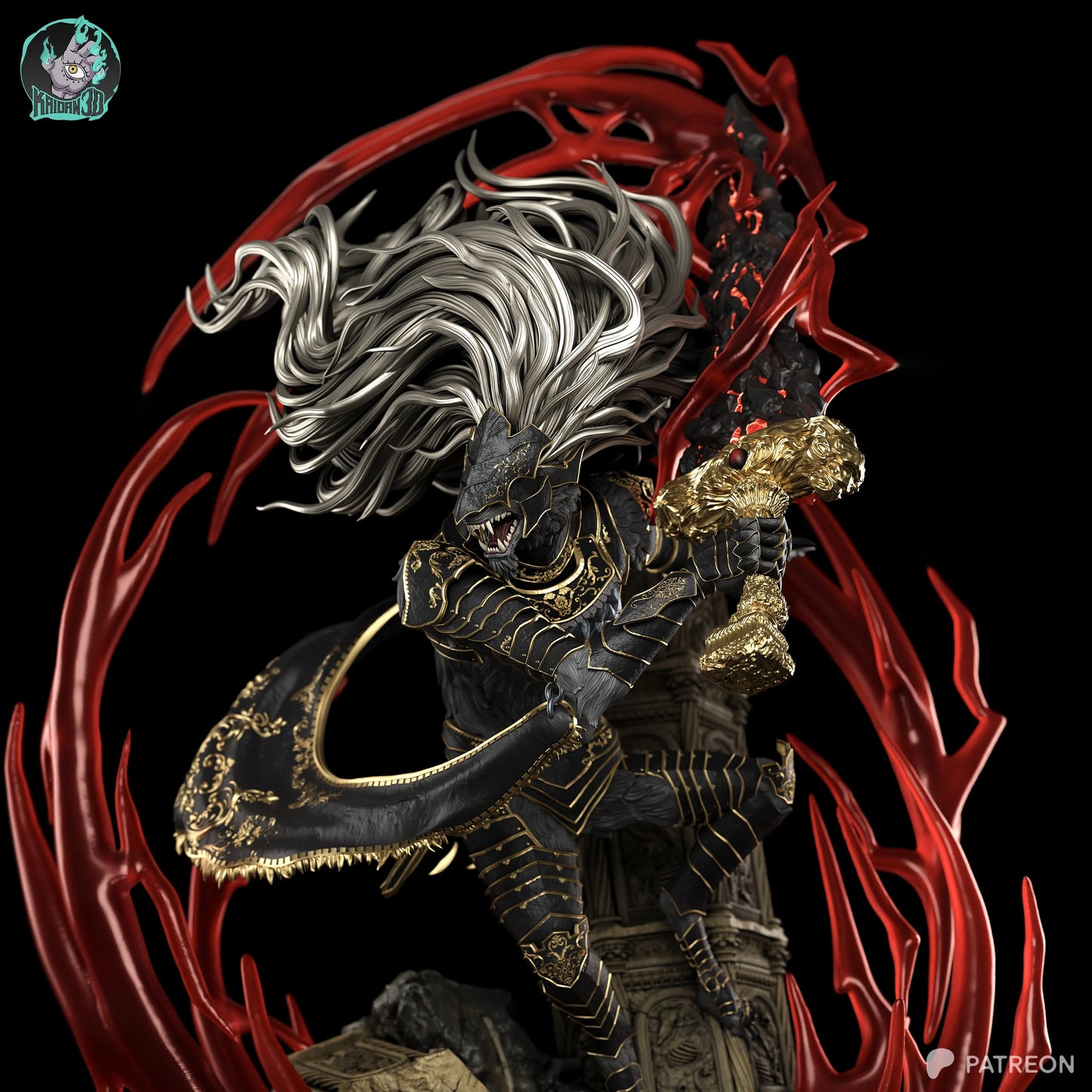 Maliketh The Black Blade | Elden Ring | Handcrafted Figure