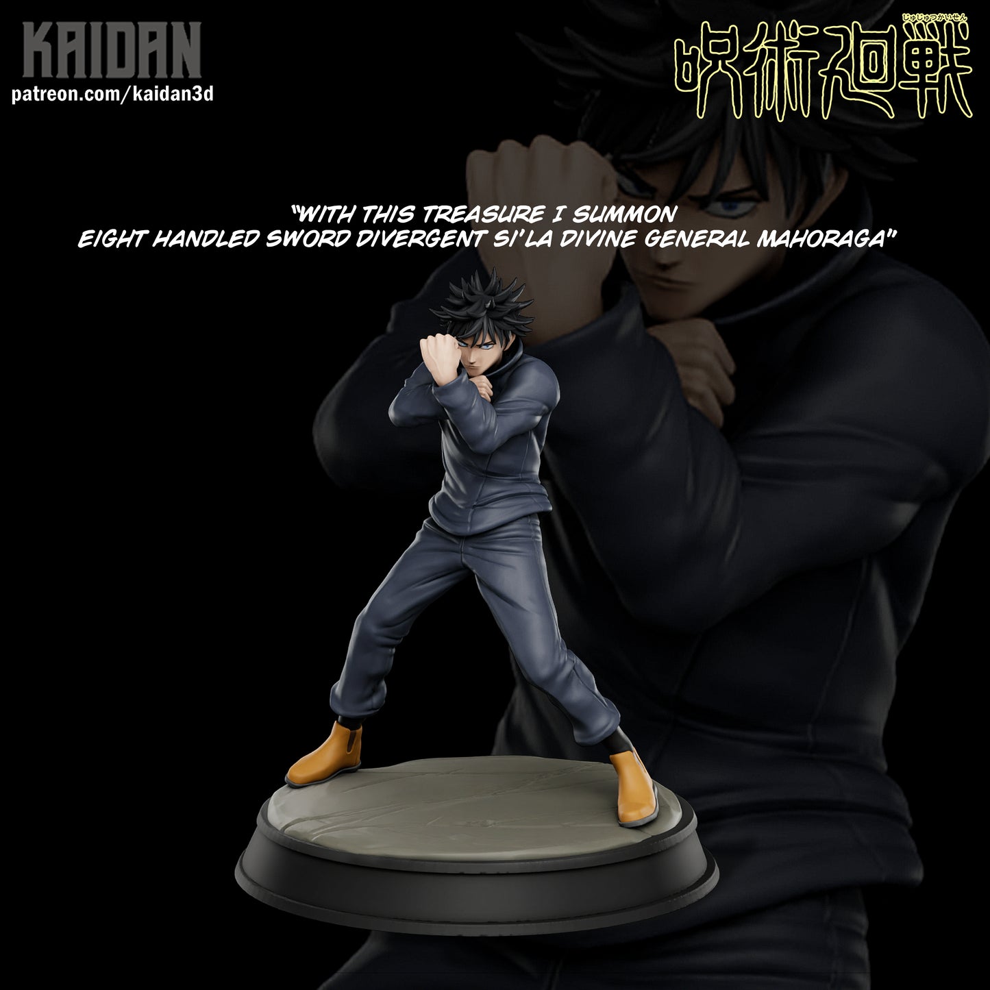 Megumi x Mahoraga | Jujutsu Kaisen | Handcrafted Figure