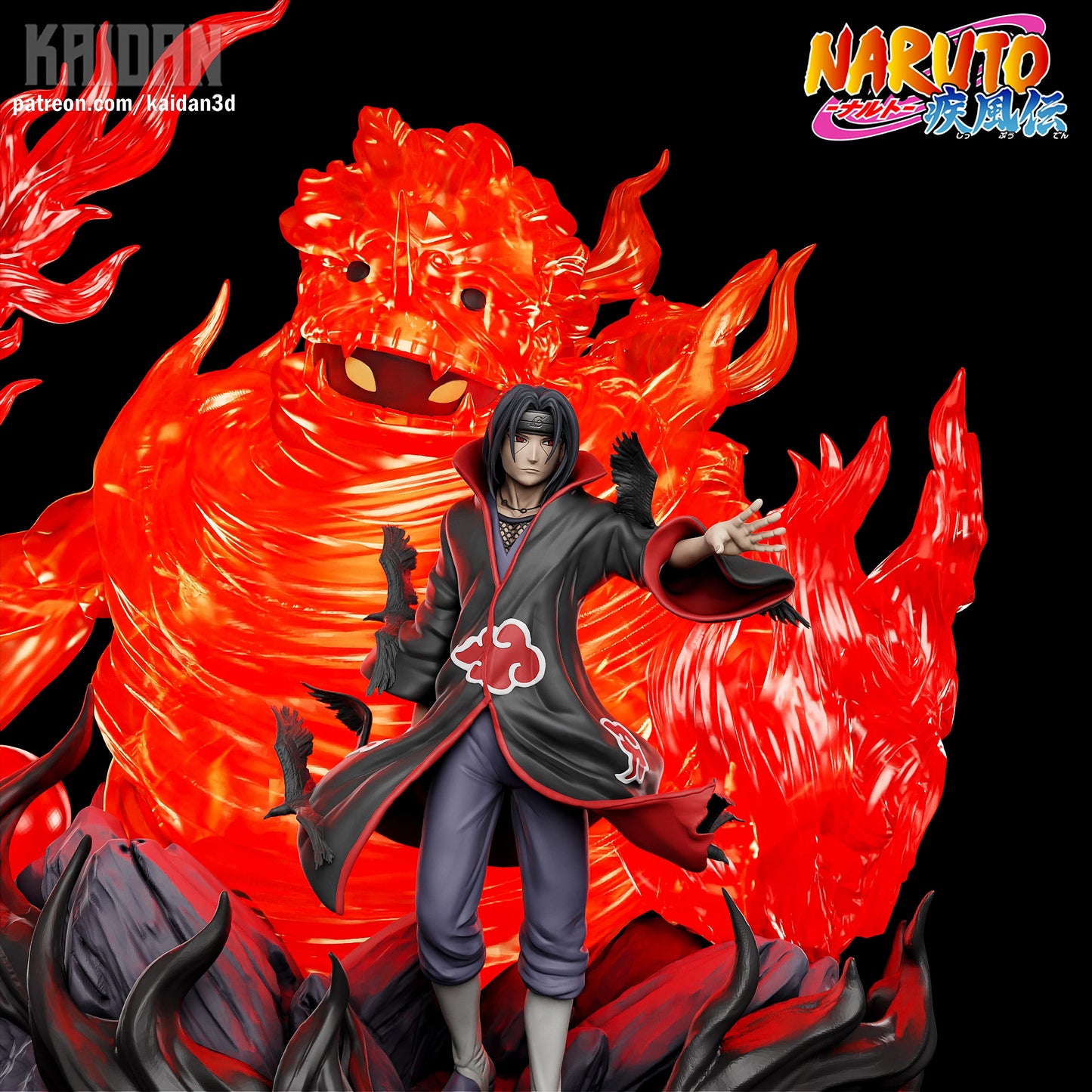 Divine Shield of the Cursed Eyes | Shinobi | Handcrafted Figure