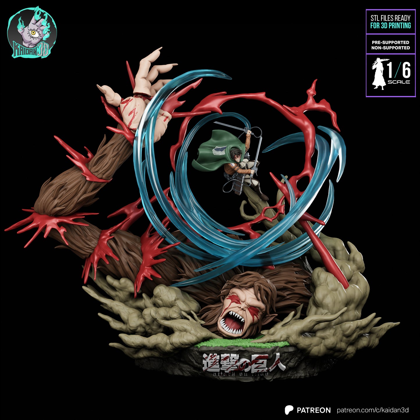 Levi Ackerman vs Beast Titan | Attack on Titan | Handcrafted Figure
