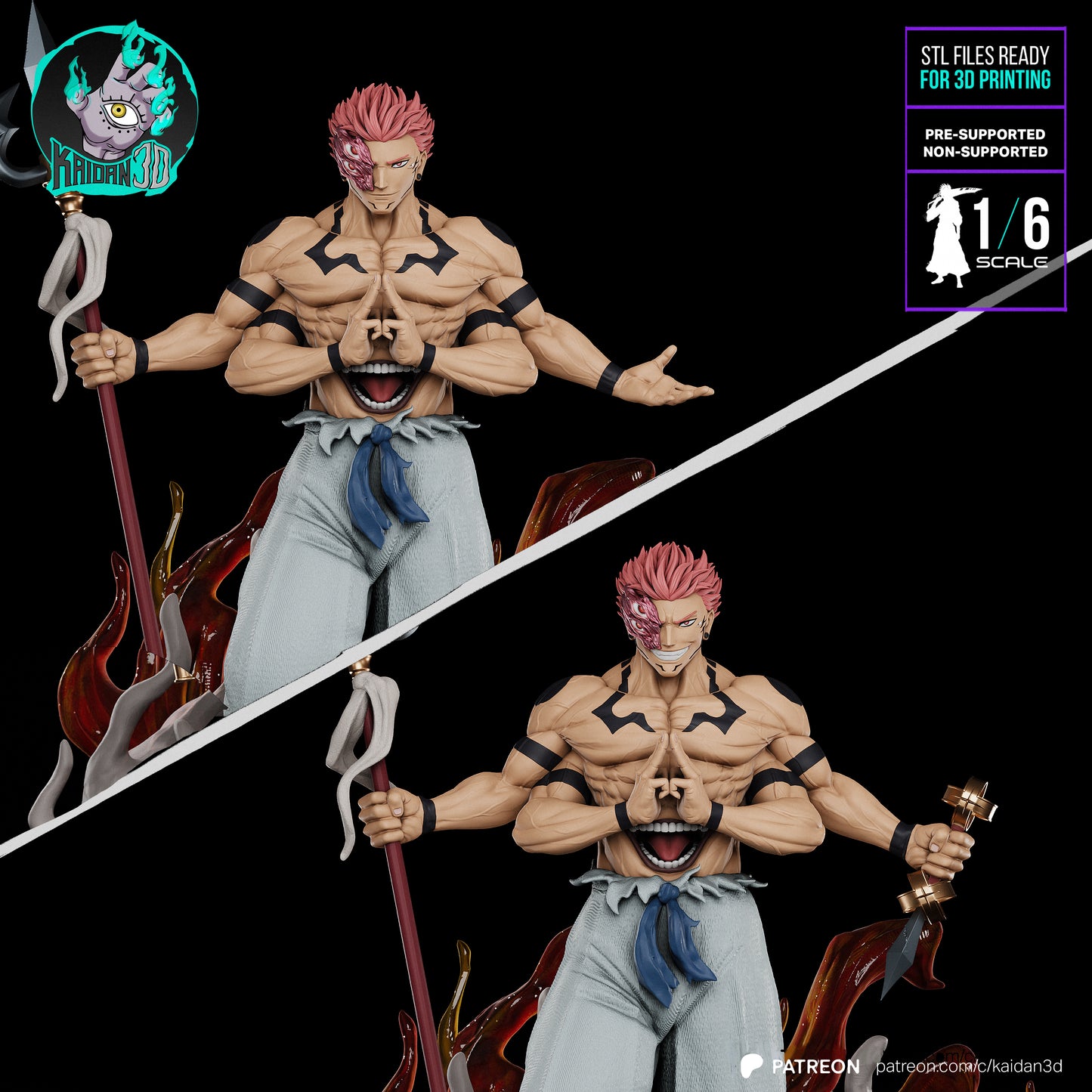 Ryomen Sukuna | Jujutsu Kaisen | Handcrafted Figure