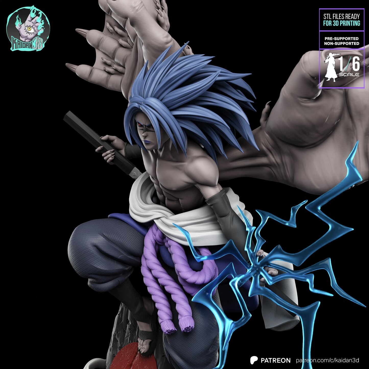 The Crimson-Eyed Avenger | Shinobi | Handcrafted Figure