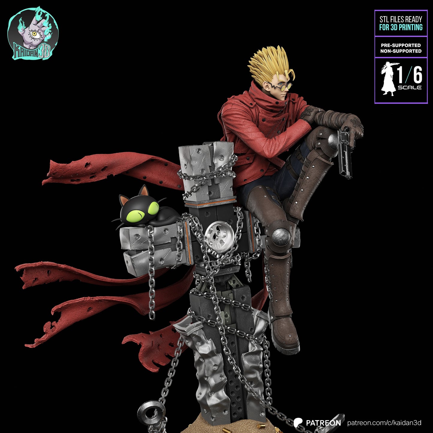 Vash the Stampede | Trigun | Handcrafted Figure