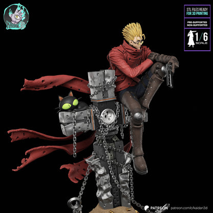 Vash the Stampede | Trigun | Handcrafted Figure