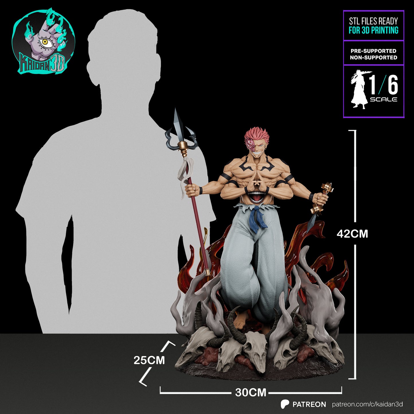 Ryomen Sukuna | Jujutsu Kaisen | Handcrafted Figure