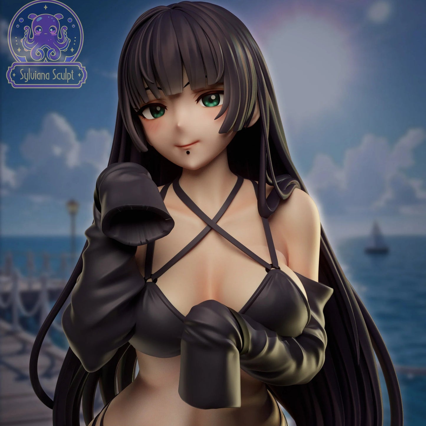 Gothic Bassist | Handcrafted Figure