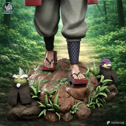 Legendary Old Ninja and Young Student | Shinobi | Handcrafted Figure