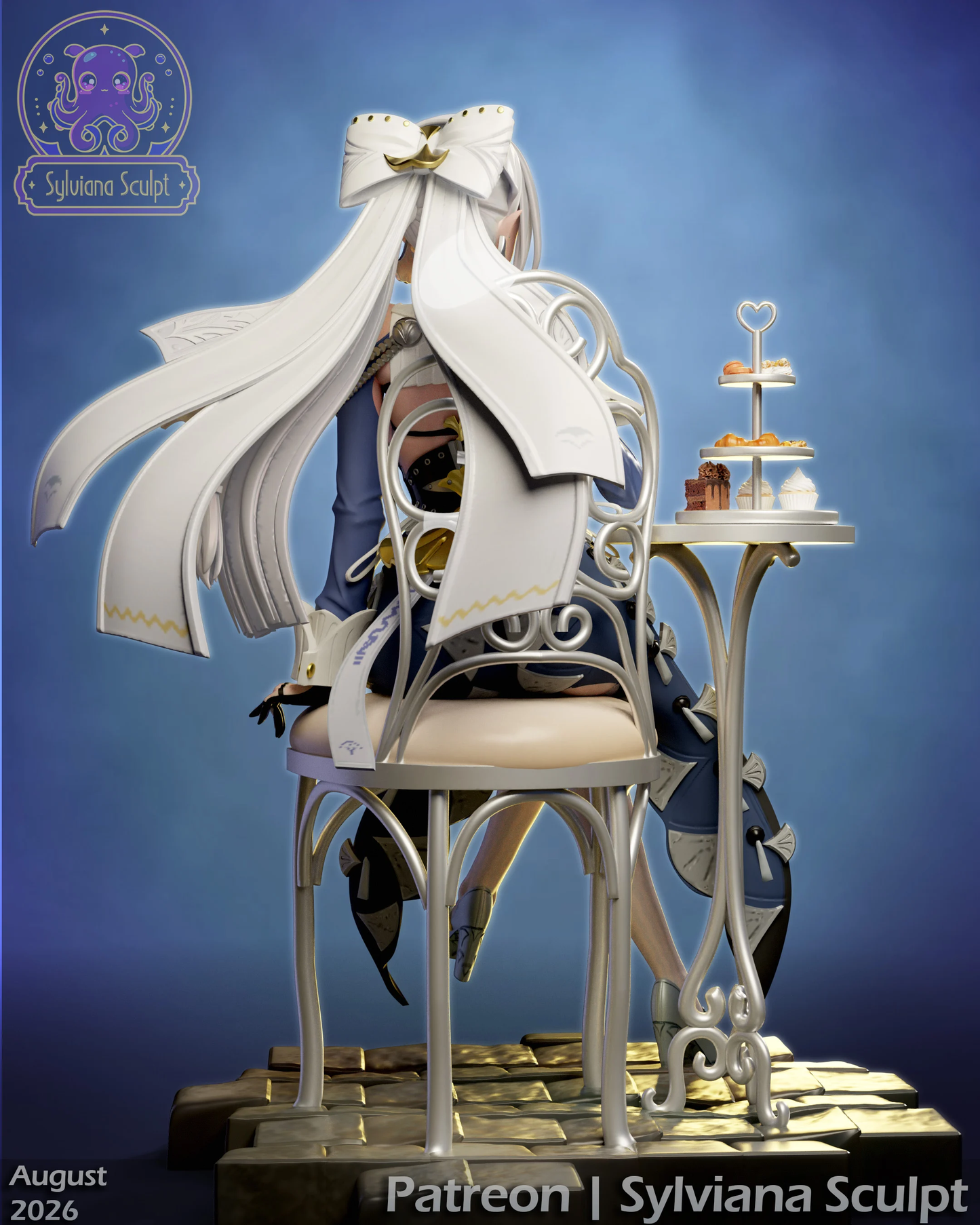 Crimson Scissor Maid | Handcrafted Figure