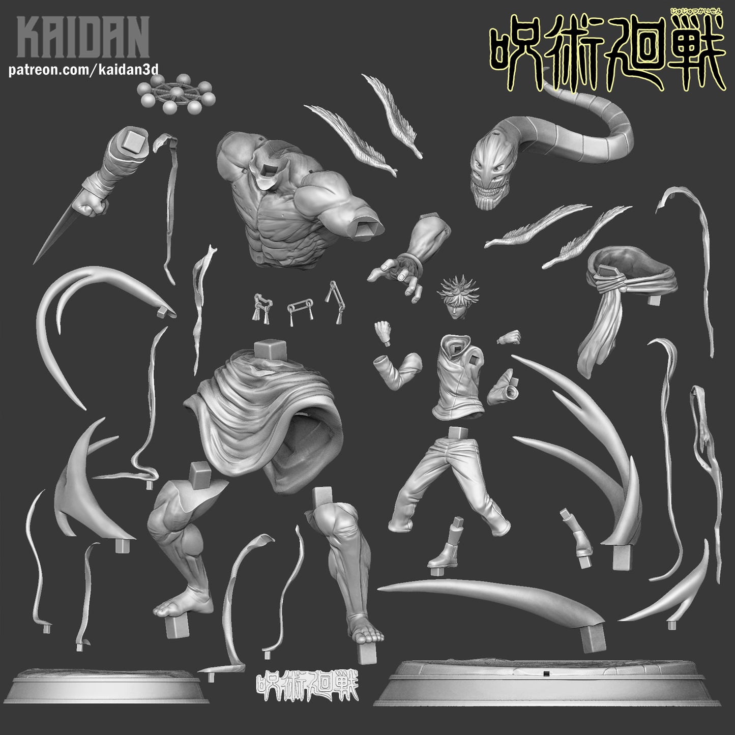Megumi x Mahoraga | Jujutsu Kaisen | Handcrafted Figure