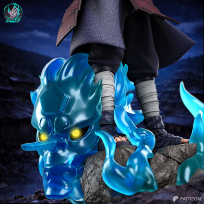 Anime Warrior In Red Armor | Shinobi | Handcrafted Figure