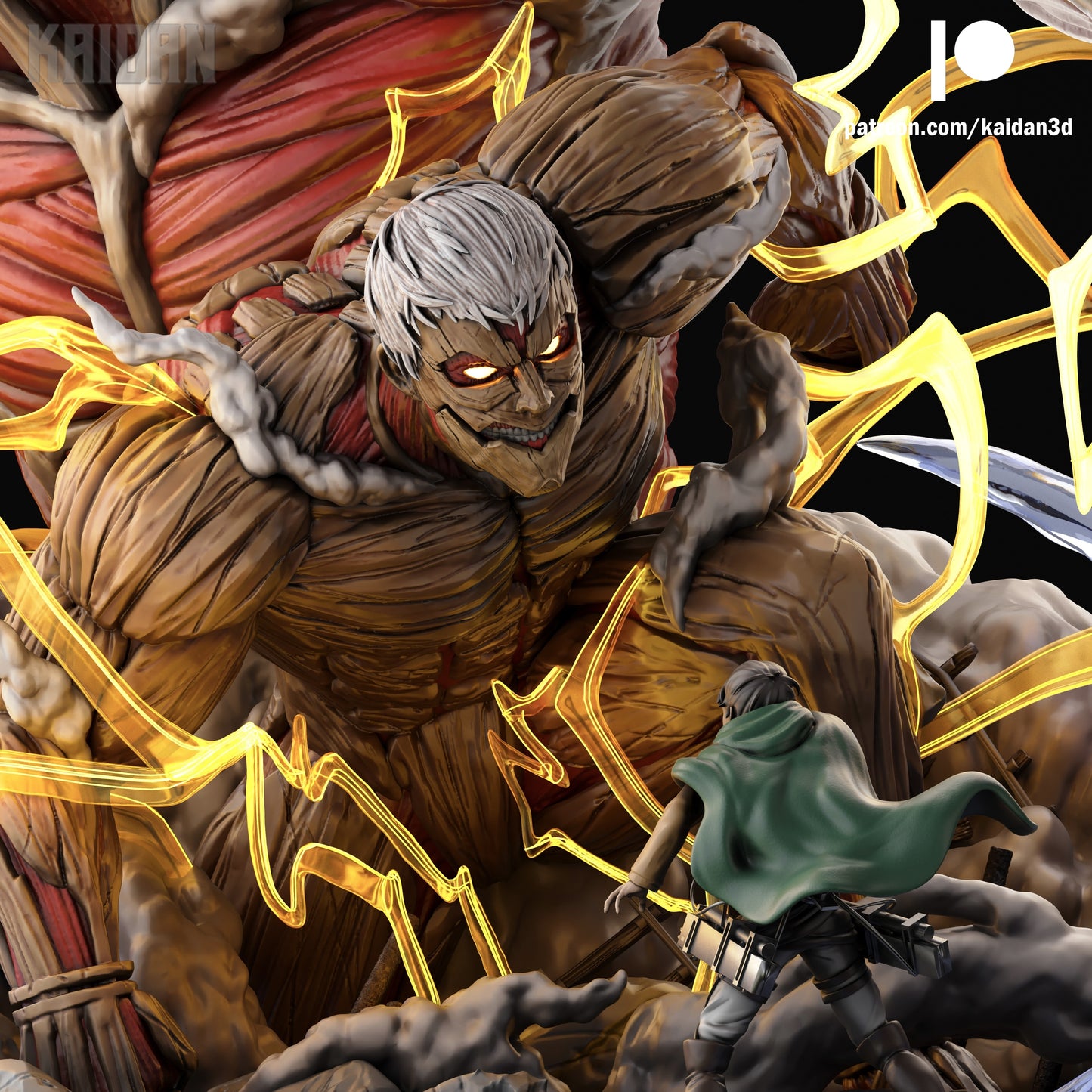Armored Titan & Colossal Titan | Attack on Titan | Handcrafted Figure
