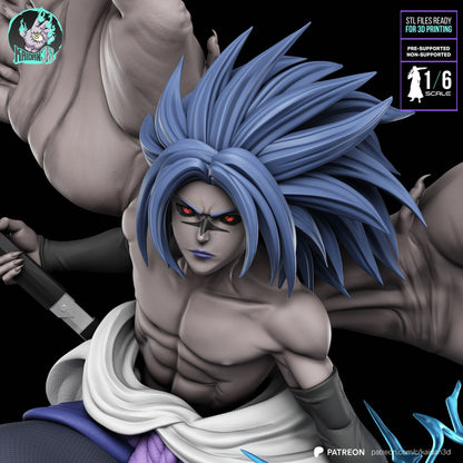 The Crimson-Eyed Avenger | Shinobi | Handcrafted Figure