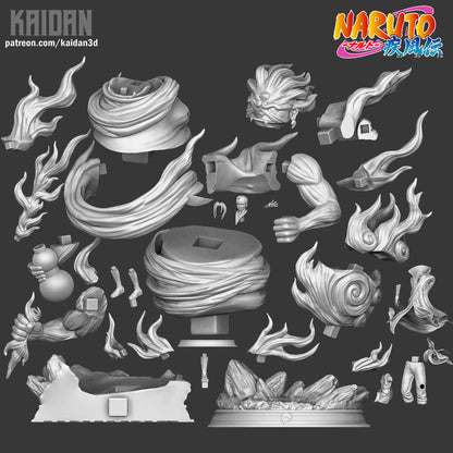 Divine Shield of the Cursed Eyes | Shinobi | Handcrafted Figure