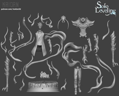Sung Jin-Woo x Beru | Solo Leveling | Handcrafted Figure