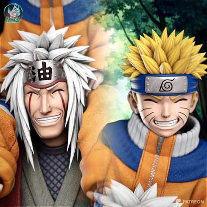 Legendary Old Ninja and Young Student | Shinobi | Handcrafted Figure