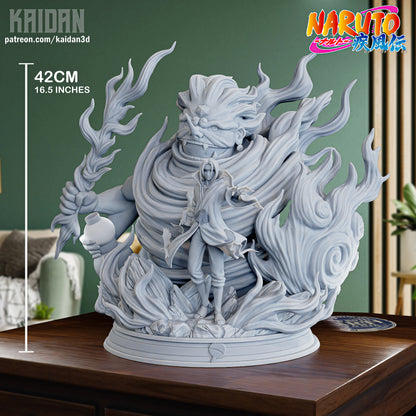 Divine Shield of the Cursed Eyes | Shinobi | Handcrafted Figure