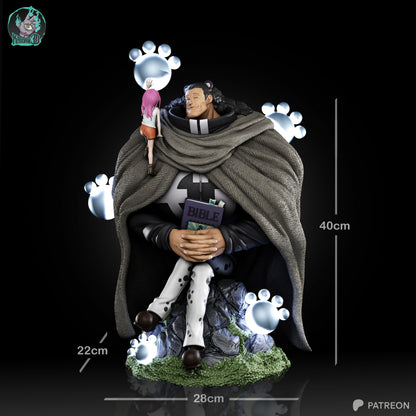 Gentle Giant & Pink-Haired Girl | Handcrafted Figure