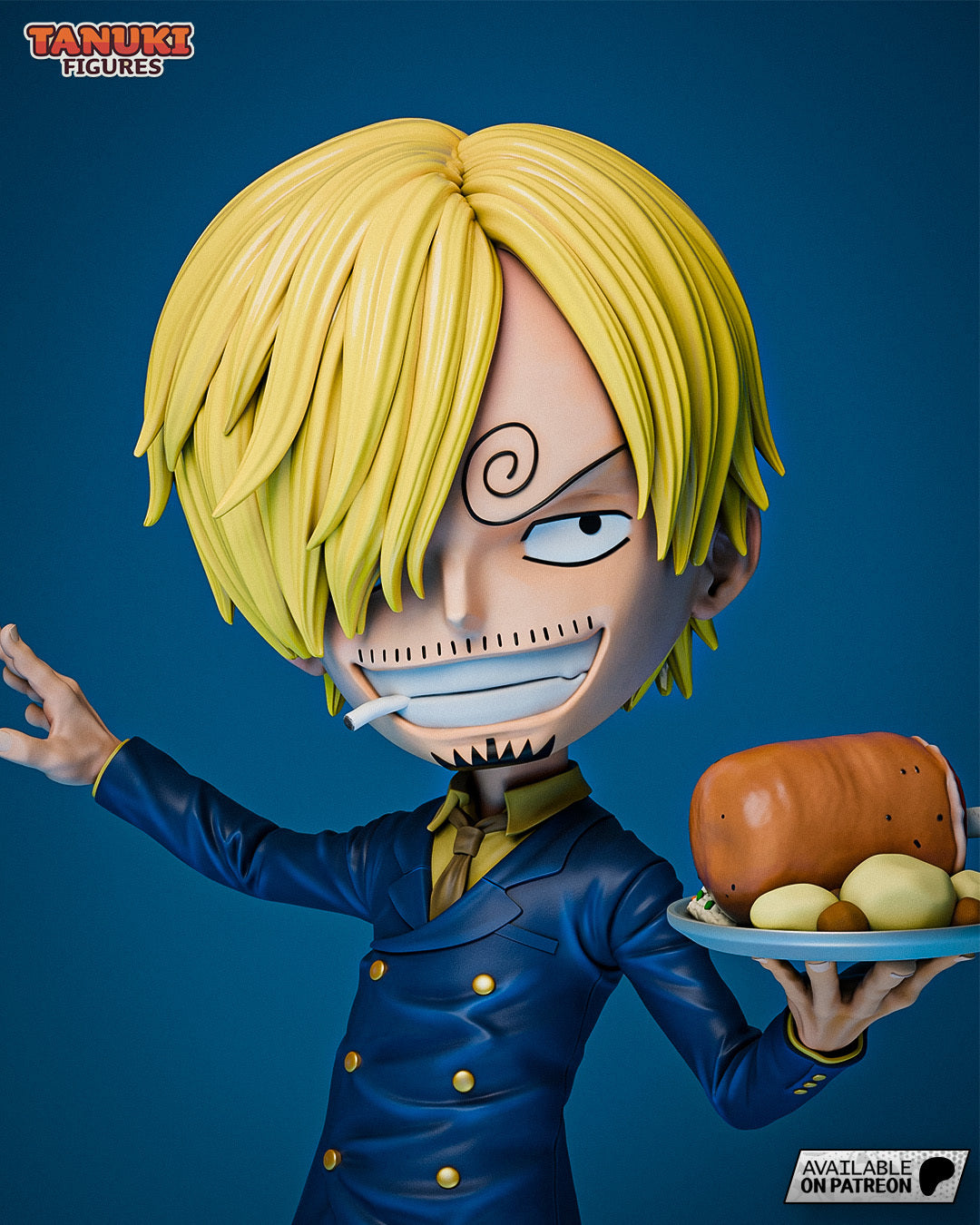 Stylish Chef Fighter | Handcrafted Figure