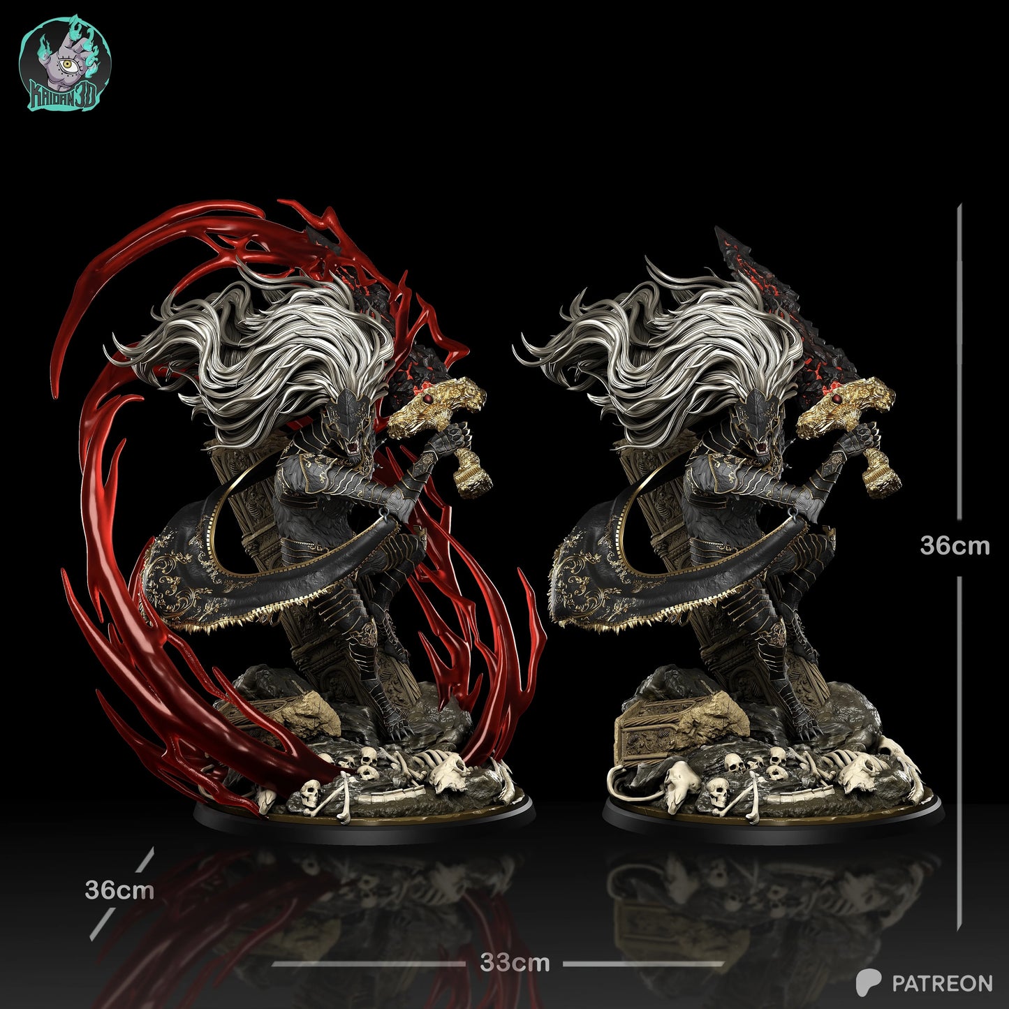 Maliketh The Black Blade | Elden Ring | Handcrafted Figure