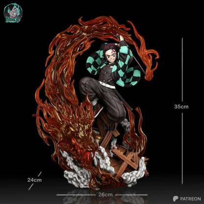 Tanjiro Kamado | Demon Slayer | Handcrafted Figure