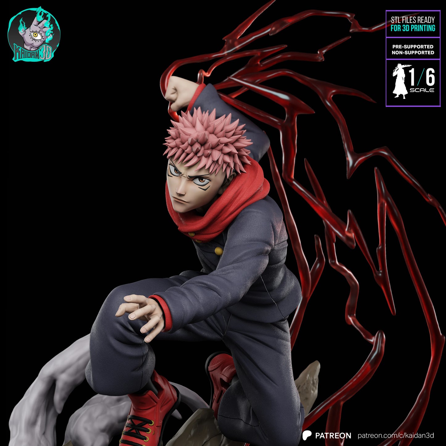 Yuji Itadori | Jujutsu Kaisen | Handcrafted Figure