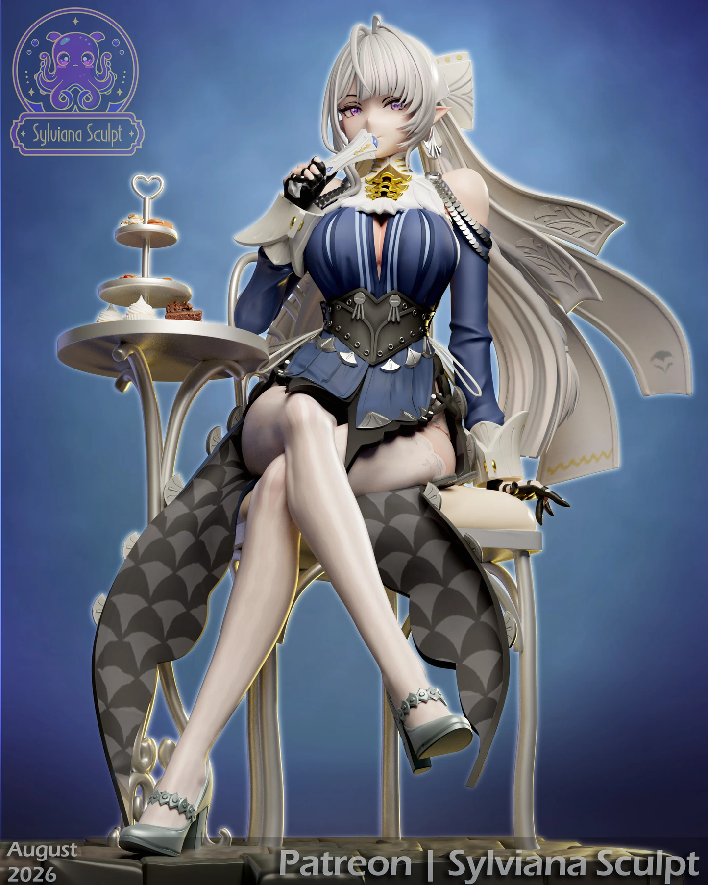 Crimson Scissor Maid | Handcrafted Figure