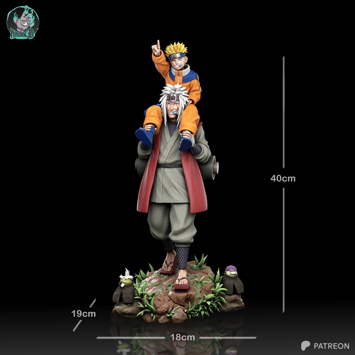 Legendary Old Ninja and Young Student | Shinobi | Handcrafted Figure