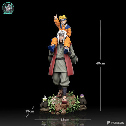 Legendary Old Ninja and Young Student | Shinobi | Handcrafted Figure