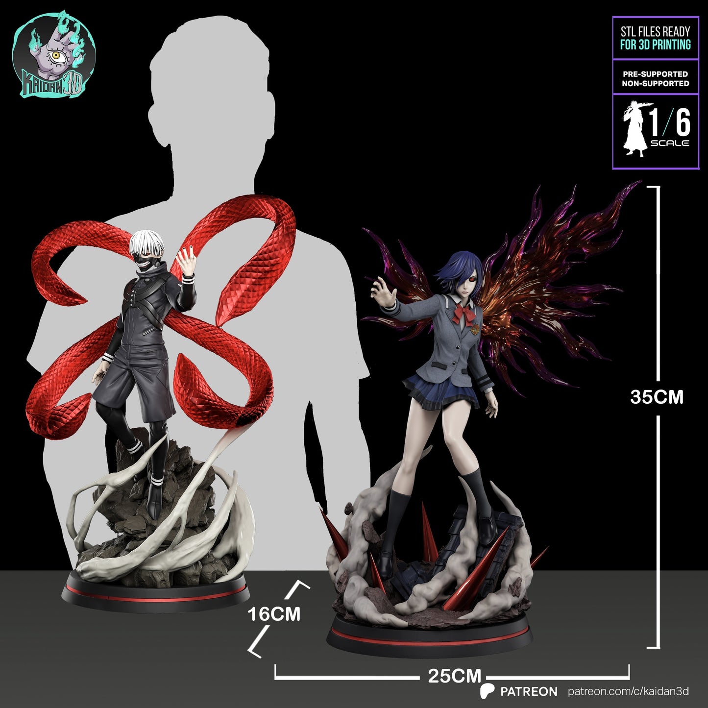Touka Kirishima | Tokyo Ghoul | Handcrafted Figure