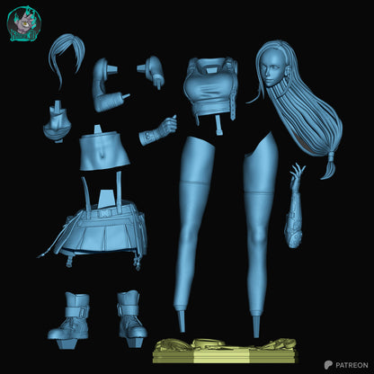 Tifa Lockhart | Final Fantasy VII | Handcrafted Figure