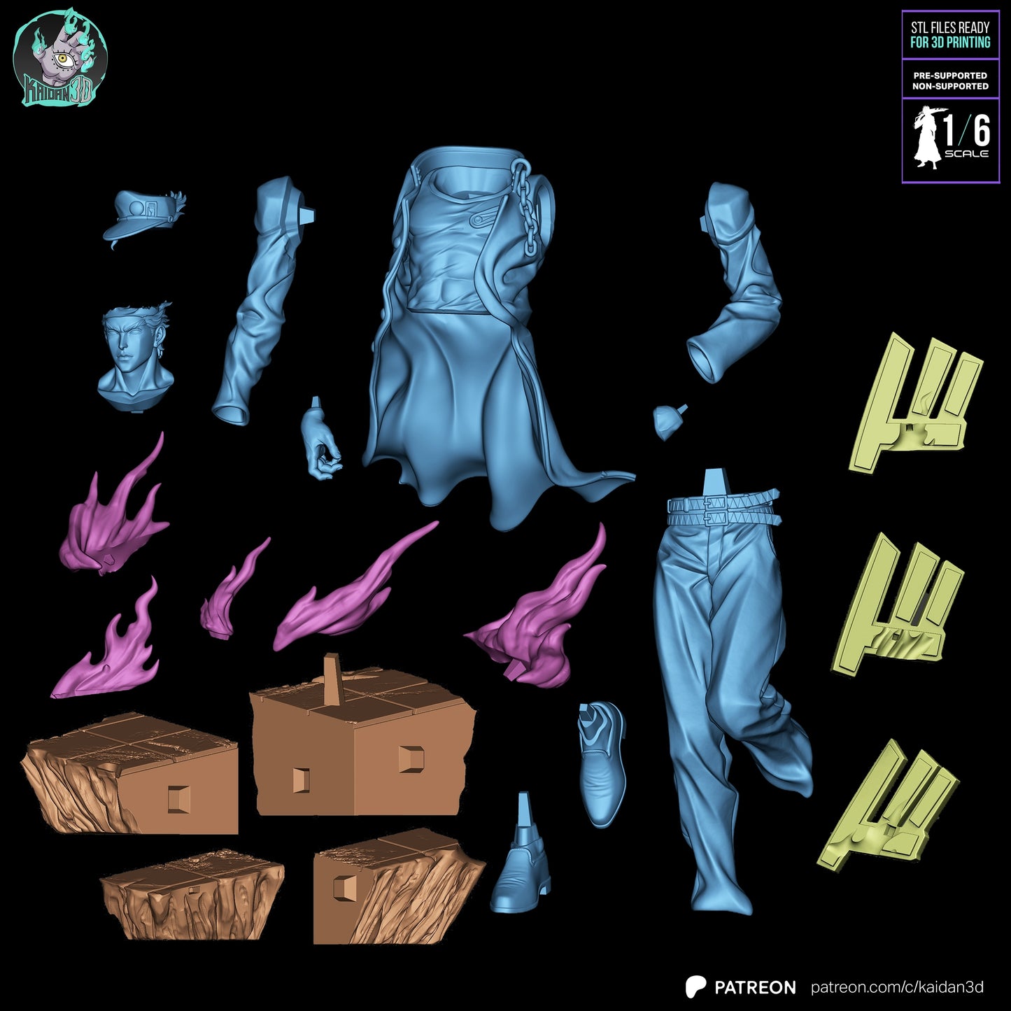 Jotaro Kujo | Jojo's Bizarre Adventure | Handcrafted Figure