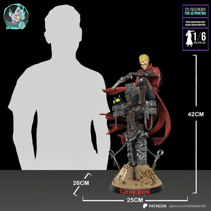 Vash the Stampede | Trigun | Handcrafted Figure