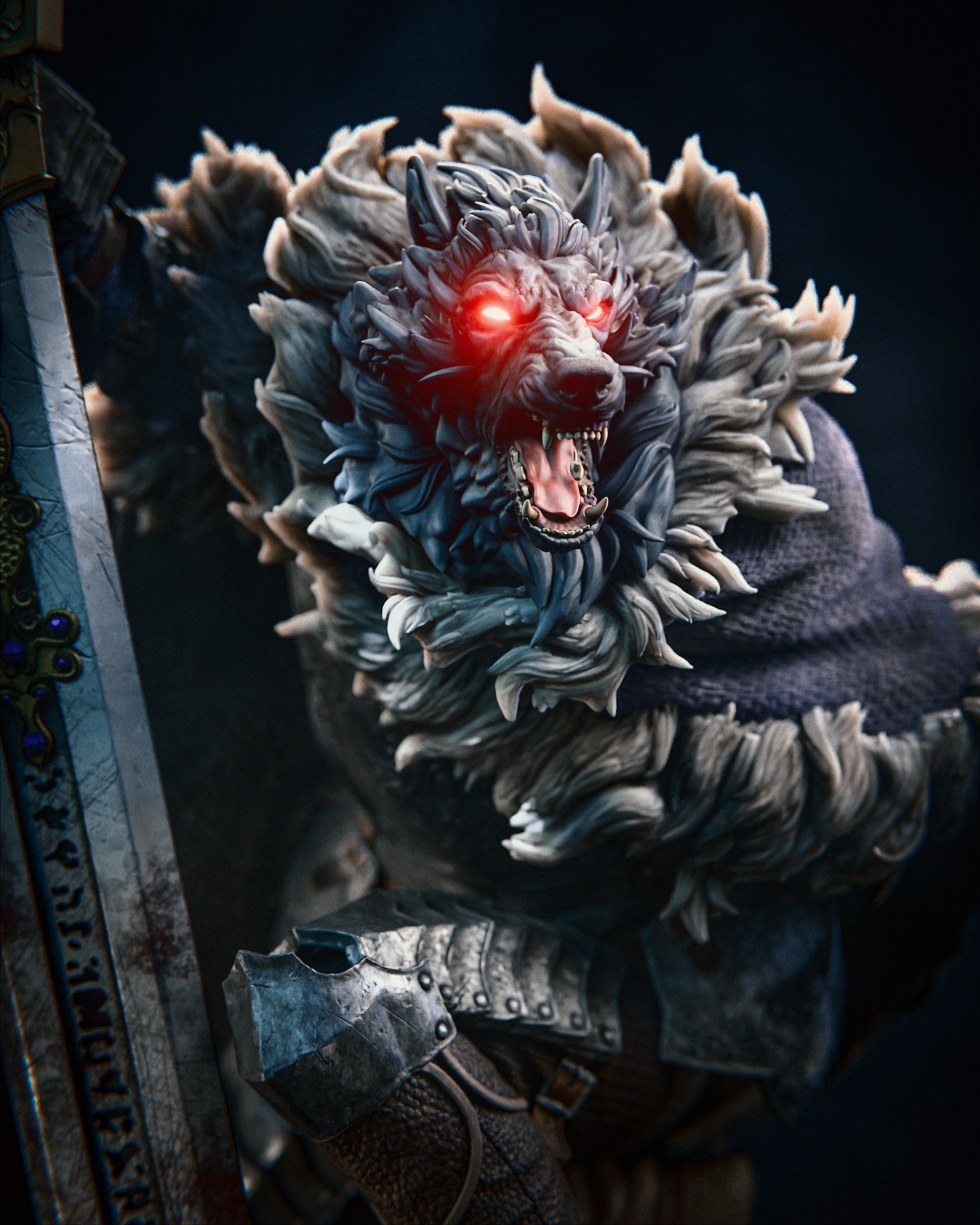 Blaidd the Half-Wolf | Elden Ring | Handcrafted Figure